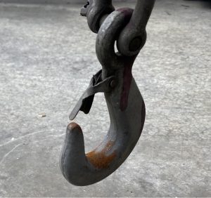 Linguetta di sicurezza deformata